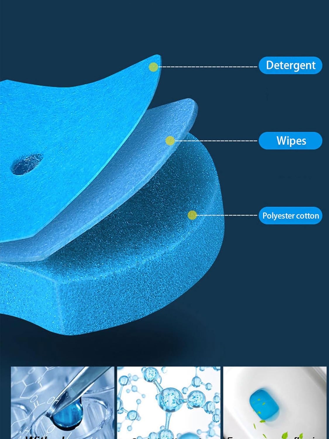 KIRIKIT – Varita de inodoro con 40 repuestos, limpiador desechable para inodoro montado en la pared con kit de limpieza para baño, accesorios de