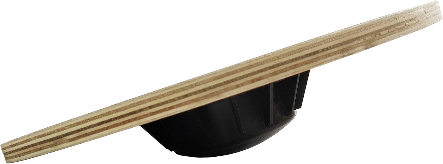 Signature Fitness Tabla de equilibrio de madera antideslizante de 15.55 pulgadas de diámetro con rotación de 360 grados para entrenamiento de