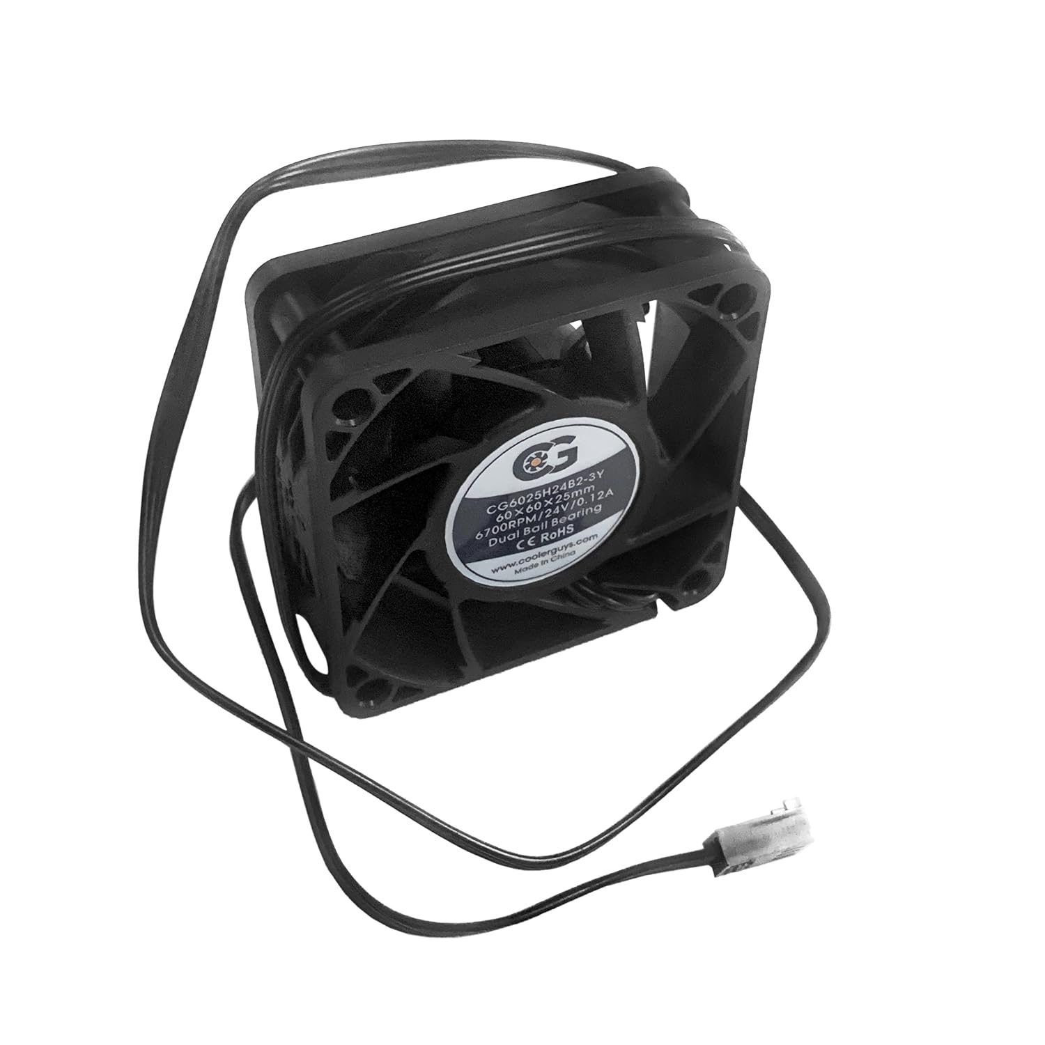 Coolerguys Ventilador de alta velocidad CG6025H24B2-3Y de 2.362×2.362×0.984 in 24 VDC 3Pin