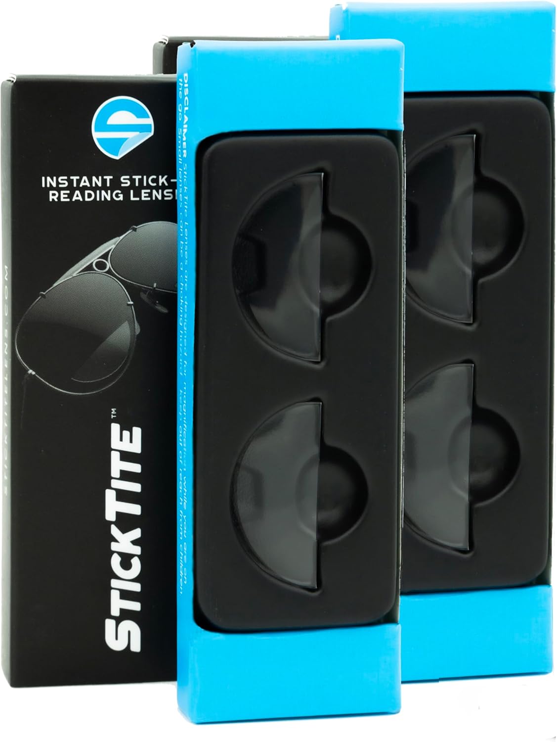 StickTite Lens Es (2 unidades) lentes bifocales adhesivas, convierten las gafas de sol en gafas de lectura bifocales ampliadas. Desmontable