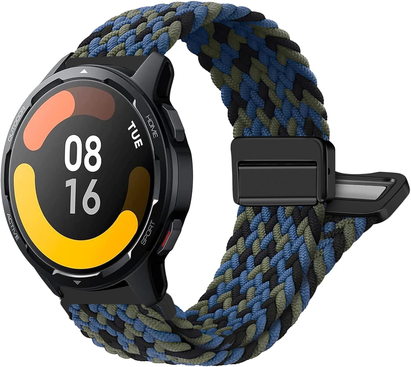 MroTech Correa deportiva trenzada de nailon de liberación rápida de 0.866 in, compatible con Samsung Galaxy Watch 3 de 1.772 in1.811 in (2019)Gear
