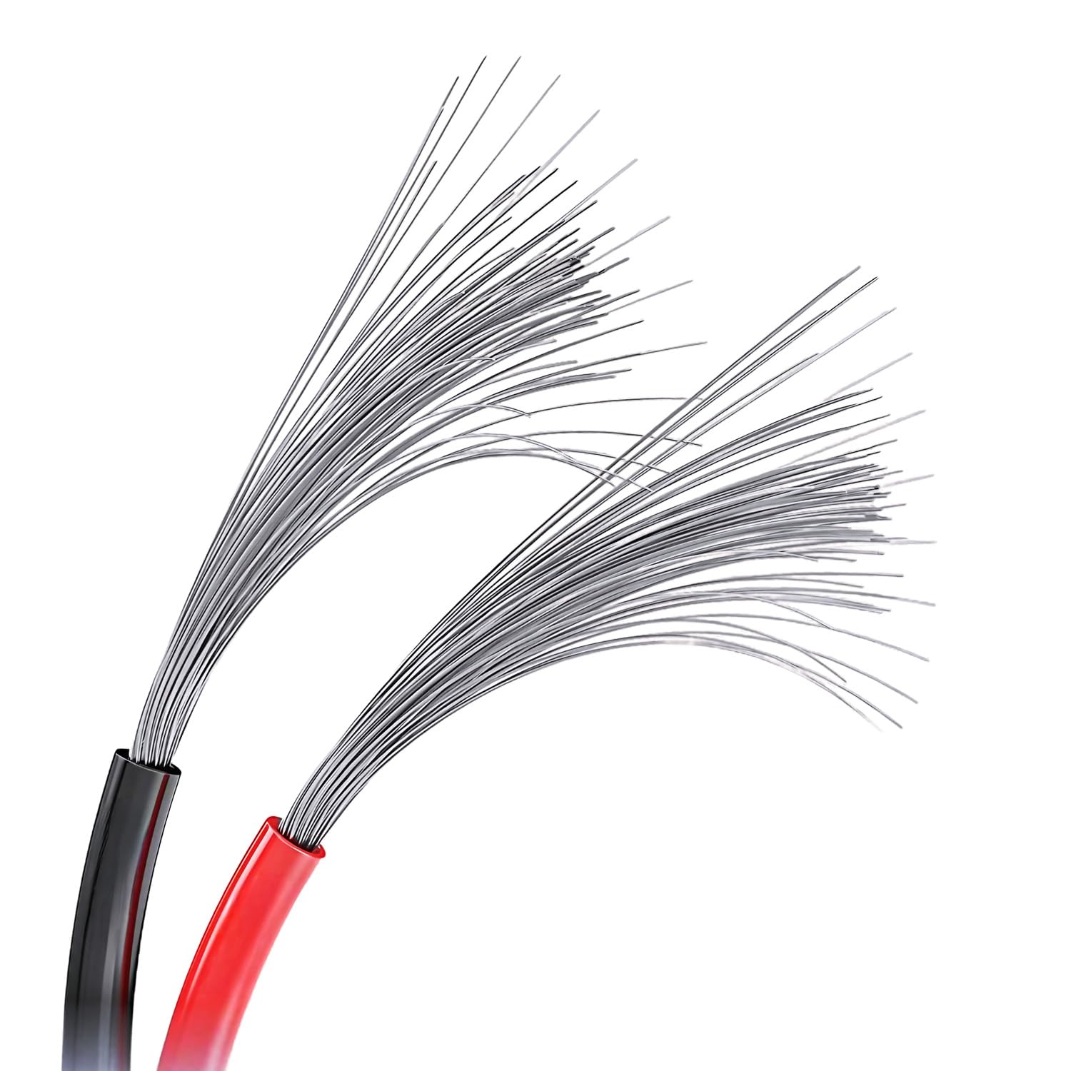 LINKSQ Cable eléctrico 2468 VW-1 FT1 (100 pies) calibre 16 2 conductores, cable de cobre estañado trenzado sin oxígeno de 2 cables, 16 AWG 2 cables,