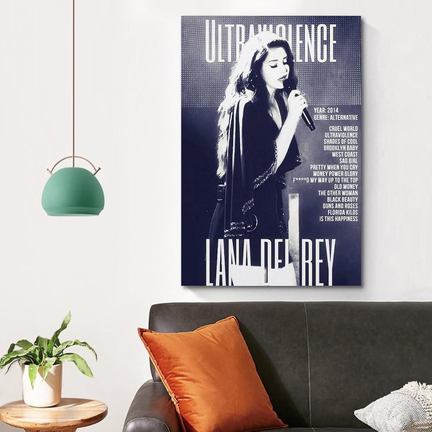 Lana Del Rey – Póster de ultraviolencia para decoración de pared, lienzo estético para decoración de dormitorio, 20 x 30 pulgadas (19.7 x 29.5 in),