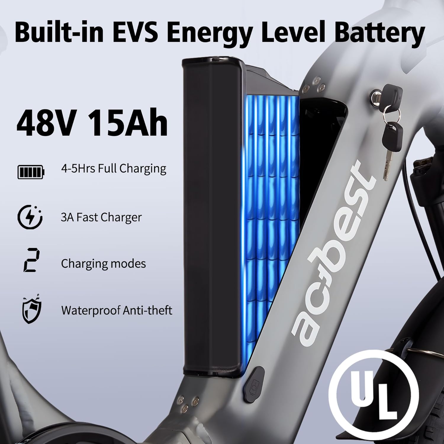 Bicicleta eléctrica para adultos, bicicletas eléctricas de 20 pulgadas x 4 con motor sin escobillas de pico de 1000 W, batería extraíble de 48 V y