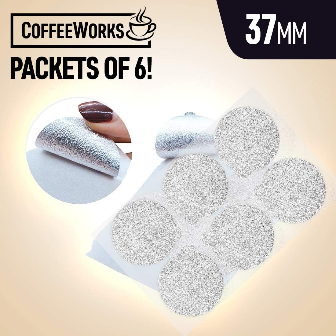 Tapas de sellado de papel de aluminio reutilizables para cápsulas de línea original de Nespresso, calcomanías autoadhesivas de cápsulas de café