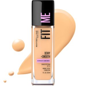 Maybelline Base líquida Fit Me Dewy + Smooth Liquid Foundation, beige (Sandy Beige), 1 unidad (el embalaje puede variar) Maybelline Base líquida Fit Me Dewy + Smooth Liquid Foundation, beige (Sandy Beige), 1 unidad (el embalaje puede variar)