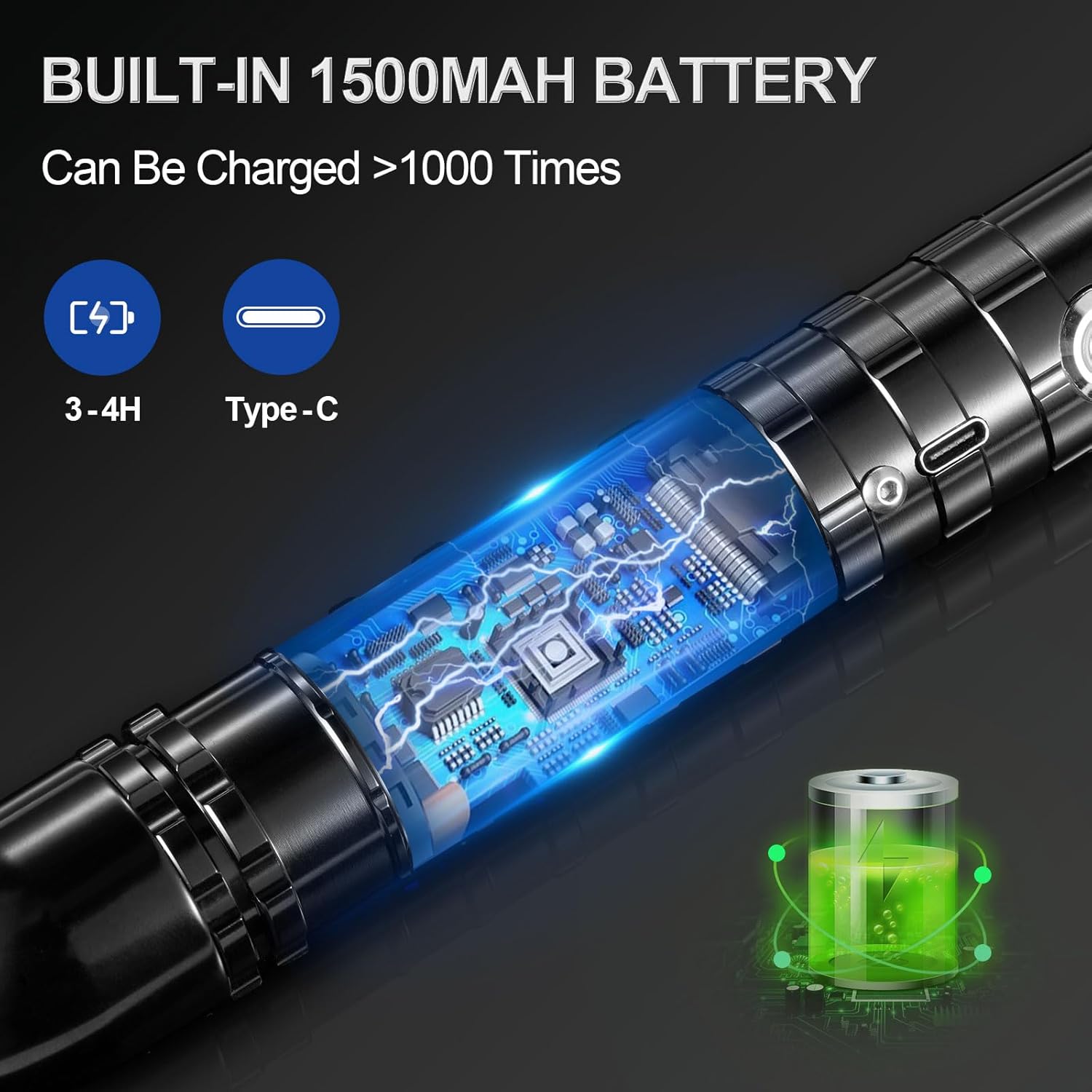 Homsky Paquete de 2 sables de luz para niños y adultos, 2 en 1 RGB 11 colores recargable por USB de doble hoja, sable de luz real de empuñadura de