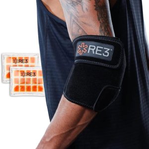RE3 Paquete de compresión de hielo para tobillo, muñeca y codo, envoltura de crioterapia para dolor crónico, tendinitis de Aquiles, fascitis RE3 Paquete de compresión de hielo para tobillo, muñeca y codo, envoltura de crioterapia para dolor crónico, tendinitis de Aquiles, fascitis