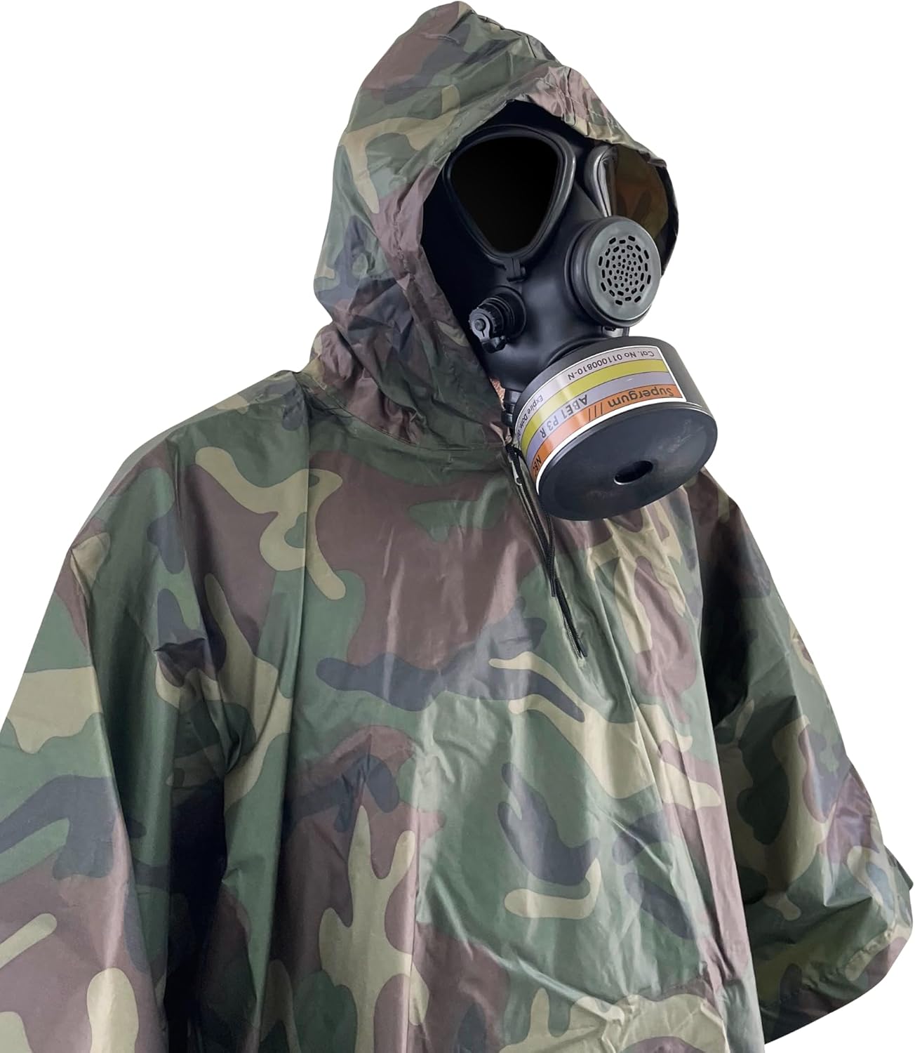 Poncho nuclear militar M15 V.2, poncho CBRN, poncho táctico, poncho del ejército para CBRN proteger la campana cbrn de materiales peligrosos,
