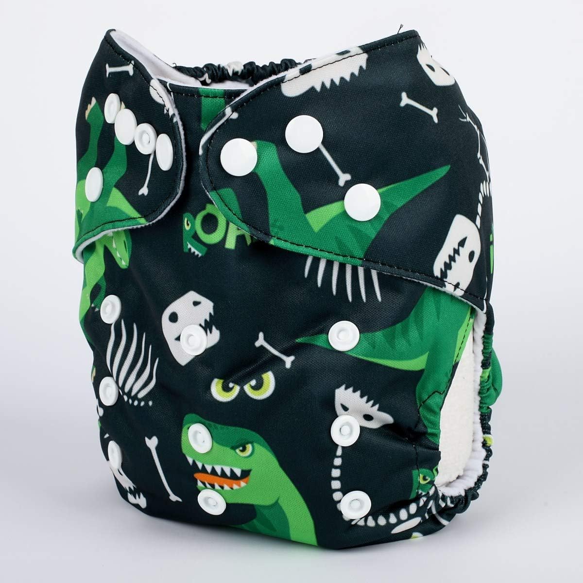 Pañal de bolsillo para bebé, reutilizable, lavable, 8 libras a 36 libras (dinosaurio)