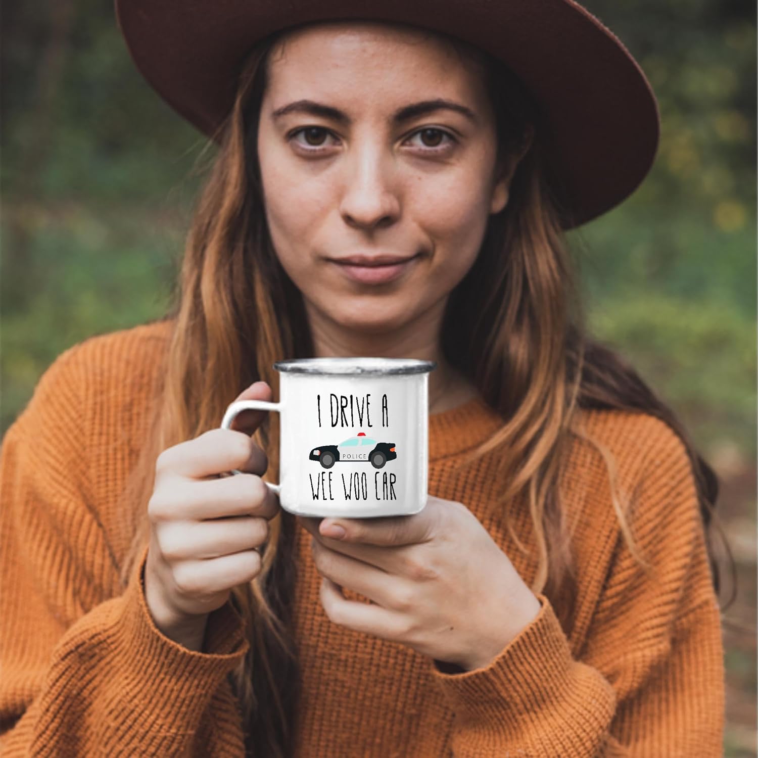 Police Officer Gift Funny Mug Perfect Grad Gift for Cops 12oz Enamel Silver Mug