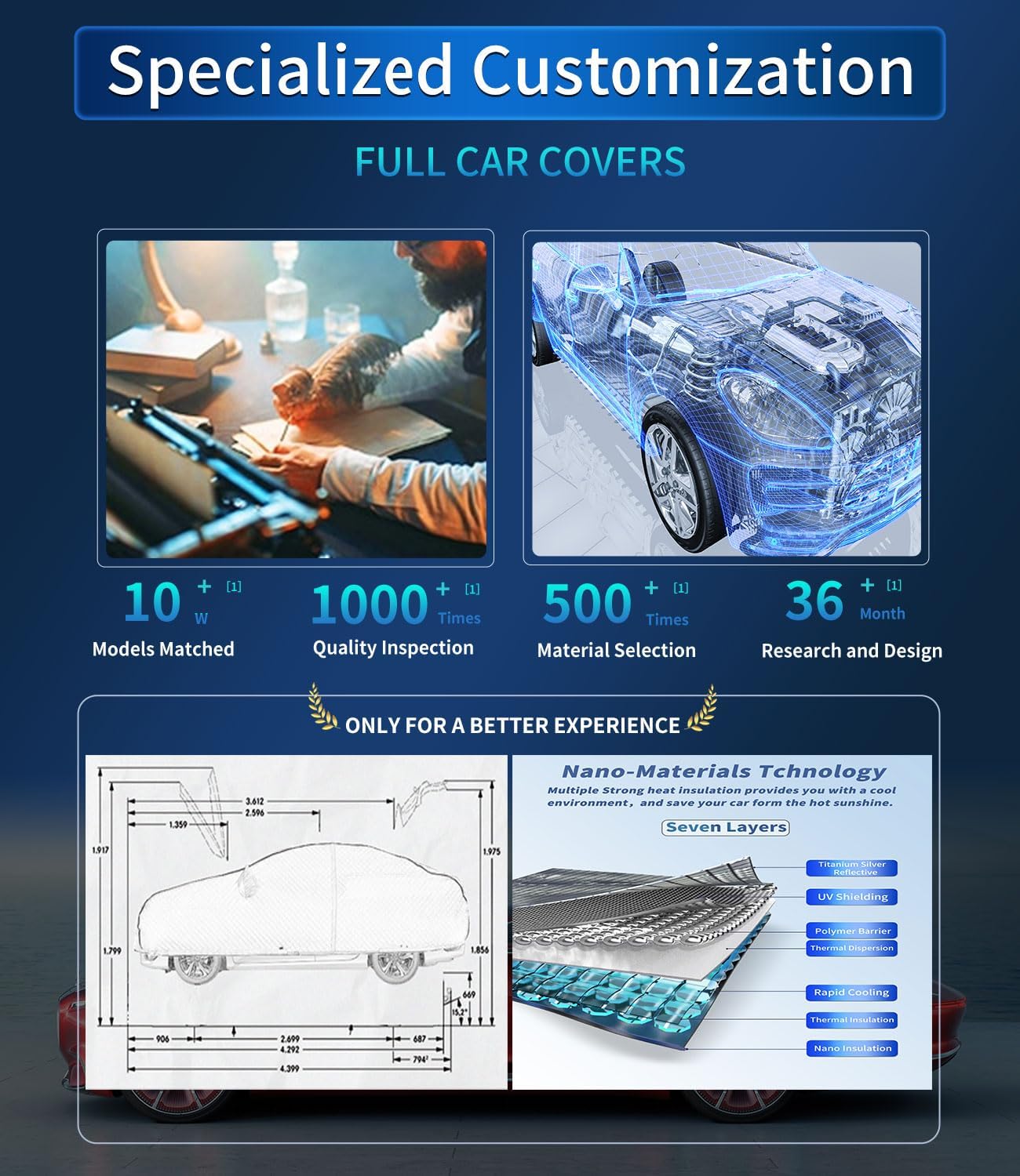 Ajuste personalizado para cubierta de auto Volvo, impermeable, para todo tipo de clima, protección UV, resistente al viento, para exteriores (para