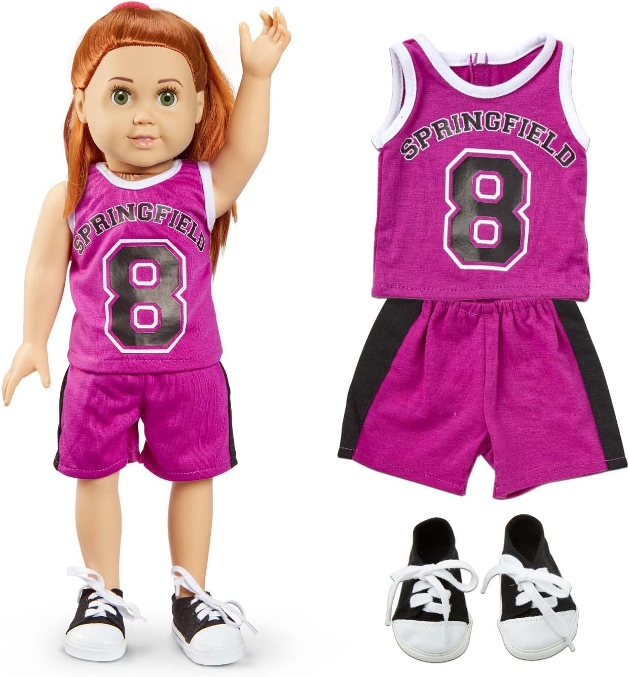 Springfield – Muñeca Olivia de 18 pulgadas con kit de atuendo deportivo
