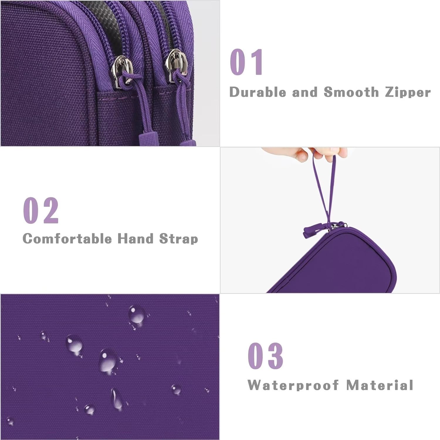 FYY Organizador electrónico, organizador de cables de viaje, bolsa de transporte para accesorios electrónicos, portátil, impermeable, doble capa,