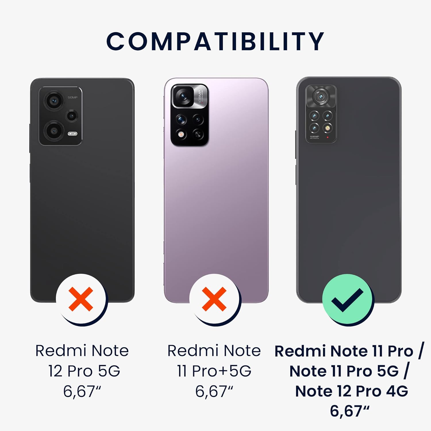 kwmobile Funda compatible con Xiaomi Redmi Note 11 ProNote 11 Pro (5G)  Note 12 Pro (4G) – Funda protectora de silicona TPU suave y delgada – Rosa