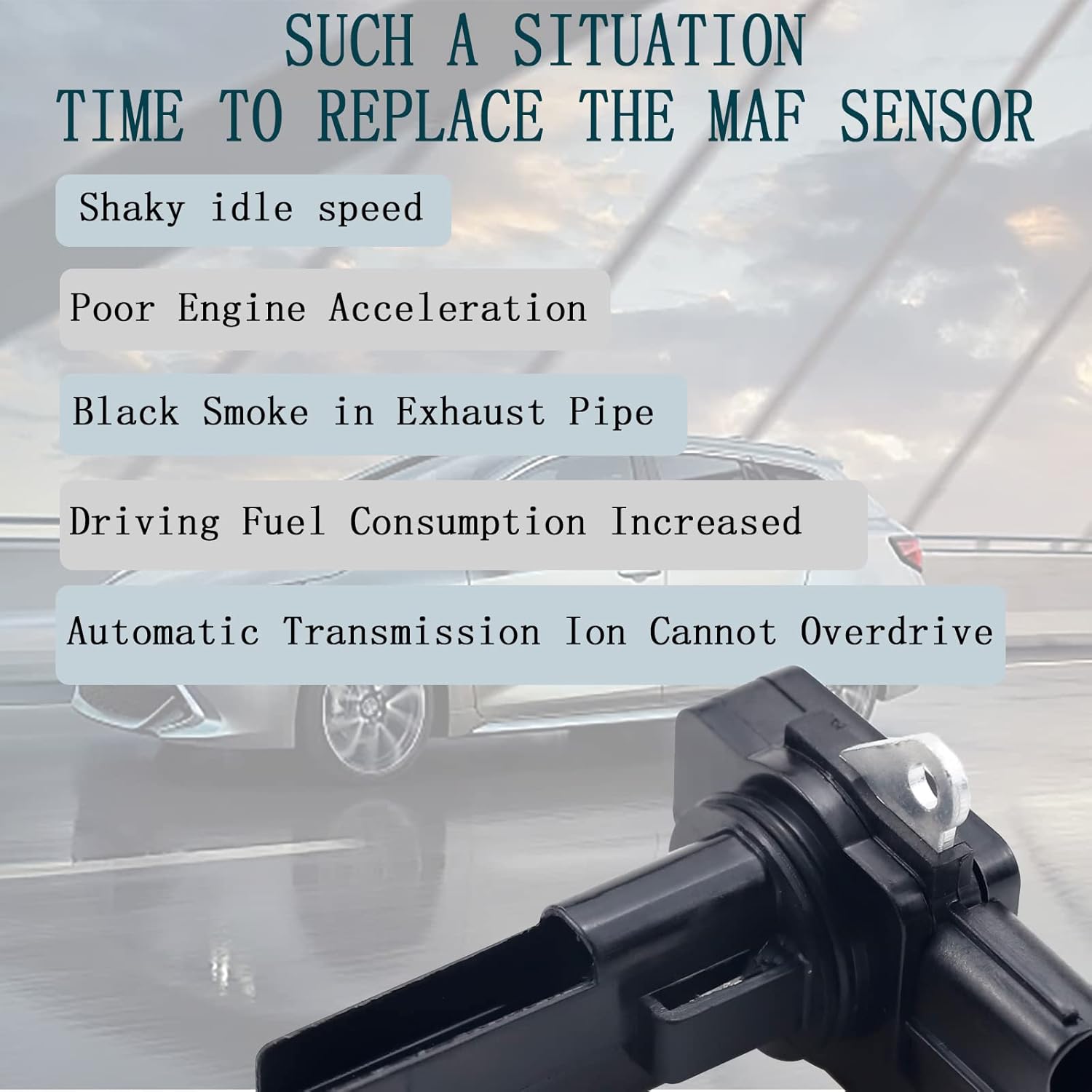 Sensor de flujo de masa de aire 22204-0T020 22204-0V010 compatible con Toyota Camry, Corolla, Sienna, 4Runner, Prius, Lexus RX450hHS250h, para Scion