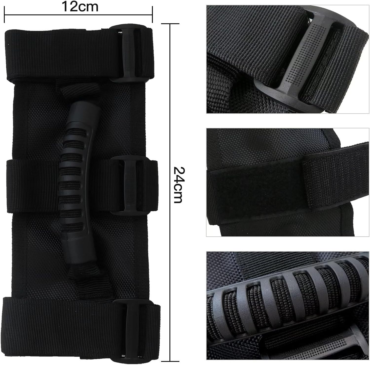 BATEMEN W Auto Roll Bar Grab Handles Grab Bars Spare Handgrips Replacement Fits for 2020 Jeep Wrangler Unlimited Willys Sport Utility 4-Door