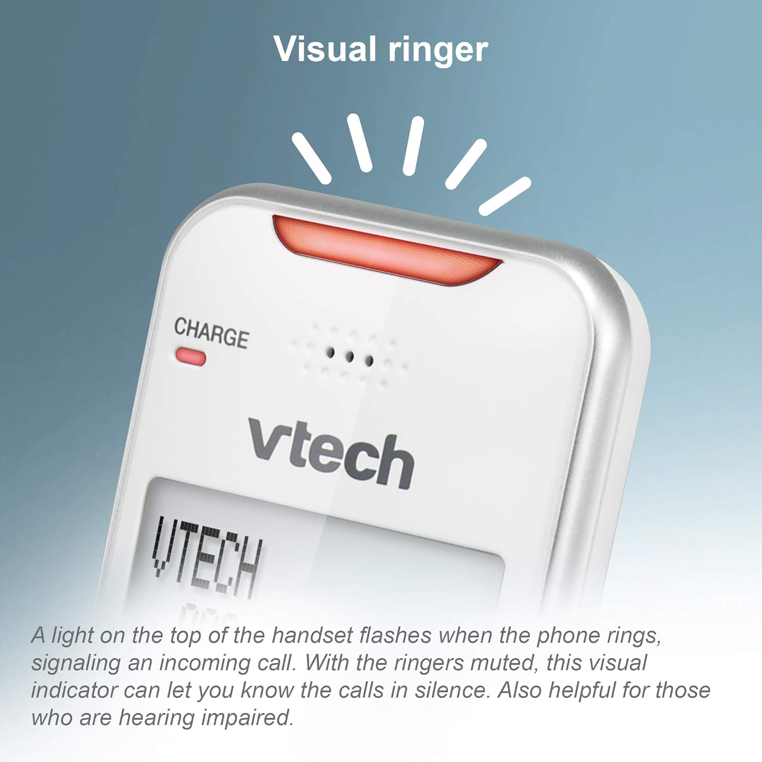 VTech Extended Range 3 teléfono inalámbrico para el hogar con bloqueo de llamadas, conectar a celular Bluetooth