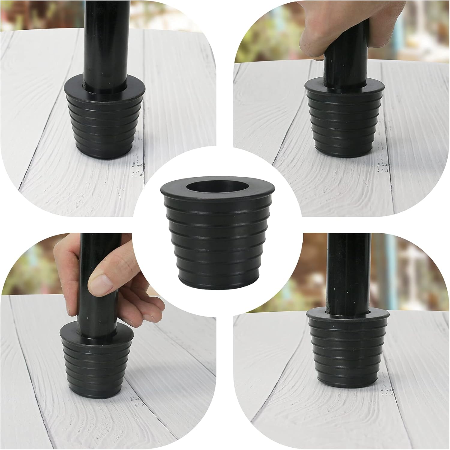 INNOLITES Cuña de cono de sombrilla para agujero de mesa de patio, base de apertura de mesa de patio o base de sombrilla de 1.9 a 2.7 pulgadas, se