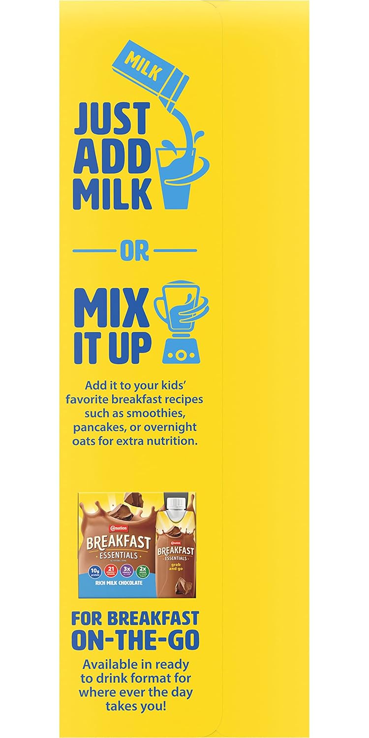 Carnation Instant Breakfast Essentials, paquete variado, 10 unidades, unidades de 1.26 onzas (paquete de 3)