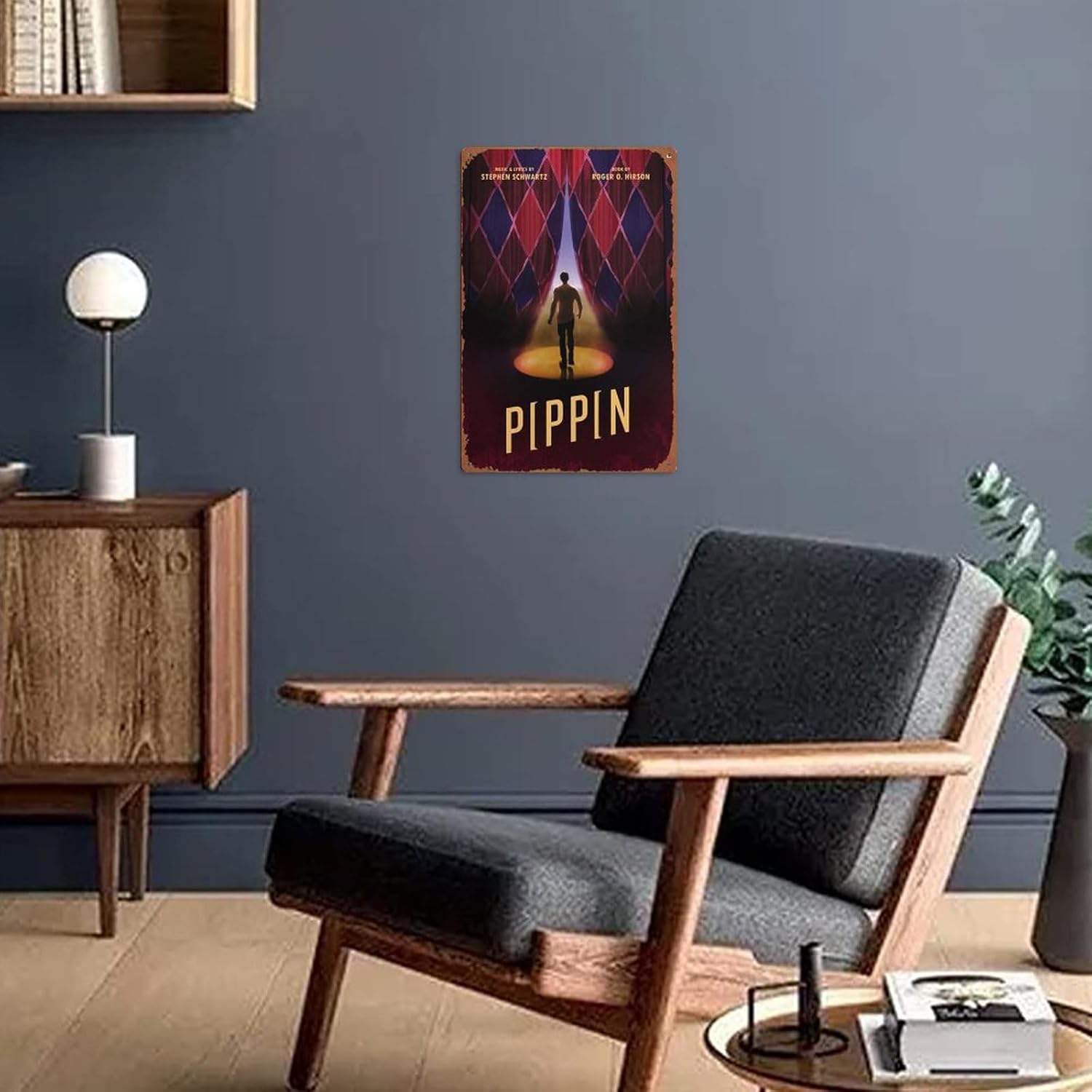 Cartel de decoración de pared con diseño de película Pippin de 12 x 8 pulgadas, letrero de metal para decoración de pared, cueva, bar, club, hogar,