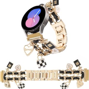 REALSIGN Elegante correa de reloj de metal de 0.787 pulgadas compatible con Samsung Galaxy Watch 6 5 4 401.732 in, Watch 4 Classic 421.811 in, Watch REALSIGN Elegante correa de reloj de metal de 0.787 pulgadas compatible con Samsung Galaxy Watch 6 5 4 401.732 in, Watch 4 Classic 421.811 in, Watch