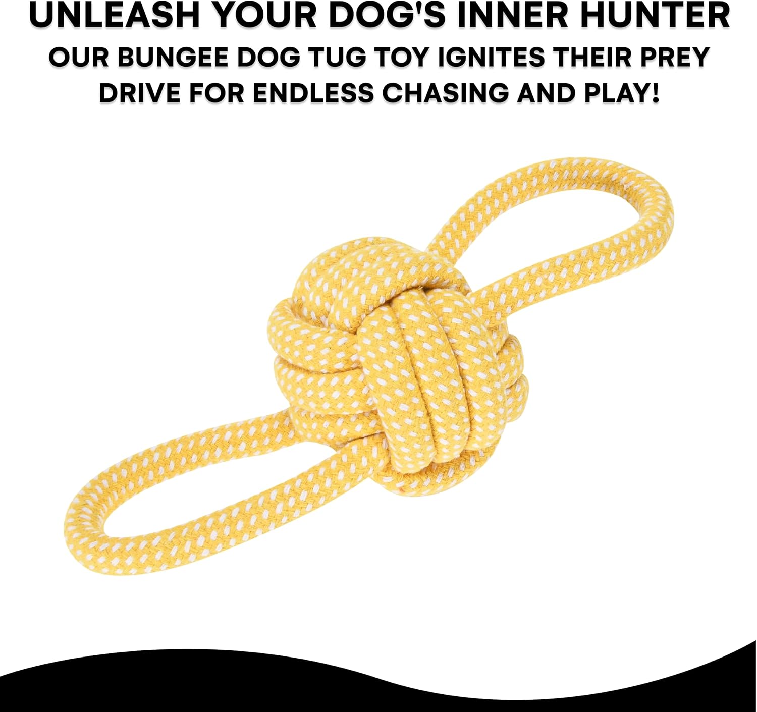 Black Rhino Juguete elástico para perro  Juguete colgante para perro  Juguete para perro  Juguetes de algodón textil para presa, tira y afloja