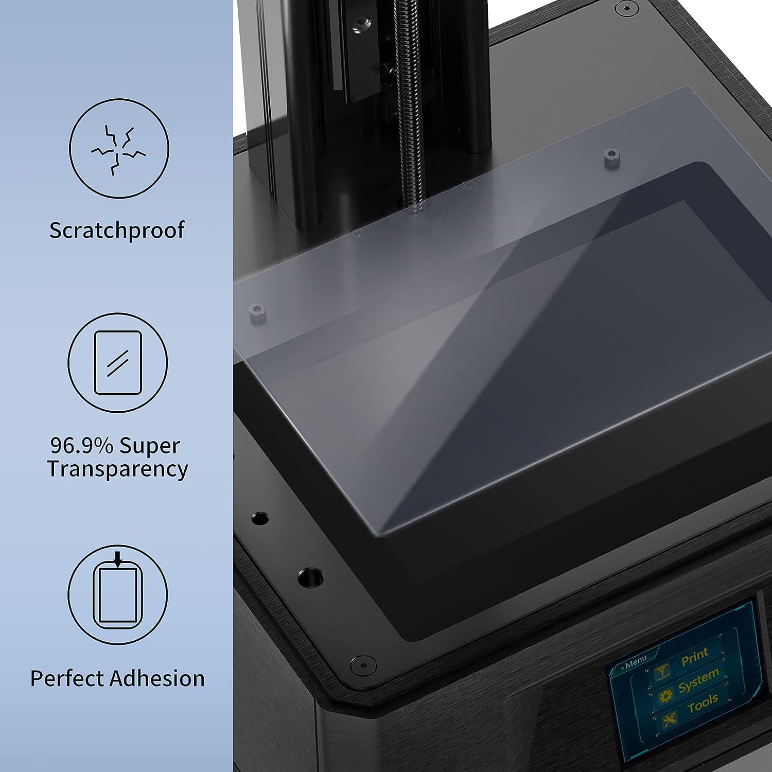 HzdaDeve 6 unids Protector de pantalla para Anycubic Photon Mono M5s 10.1 pulgadas LCD anti arañazos película protectora para impresora 3D