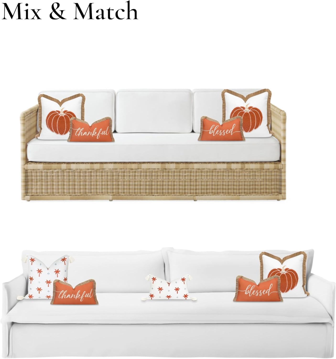 Hofdeco Premium Funda de almohada otoñal para patio interior y exterior, 20 x 20 pulgadas, repelente al agua para patio trasero, sofá, calabaza