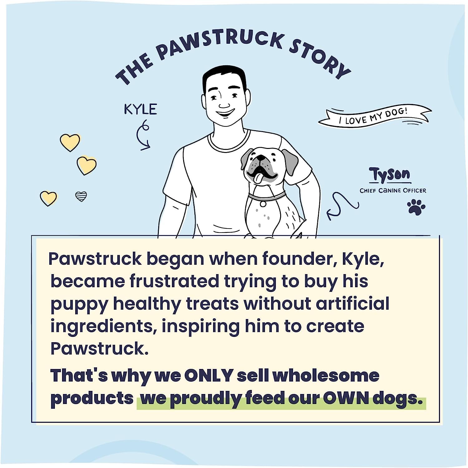 Pawstruck All-Natural 7″ Bully Sticks for Dogs – Best Long Lasting, Rawhide Free, Low Odor & Grain Free Dental Chew Treat – Healthy Single