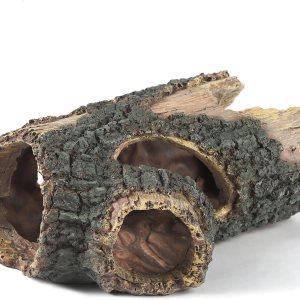 Decoraciones de madera para acuario, troncos falsos de resina, decoración de terrario, escondite de acuario para cuevas de peces, tortugas pequeñas, Decoraciones de madera para acuario, troncos falsos de resina, decoración de terrario, escondite de acuario para cuevas de peces, tortugas pequeñas,