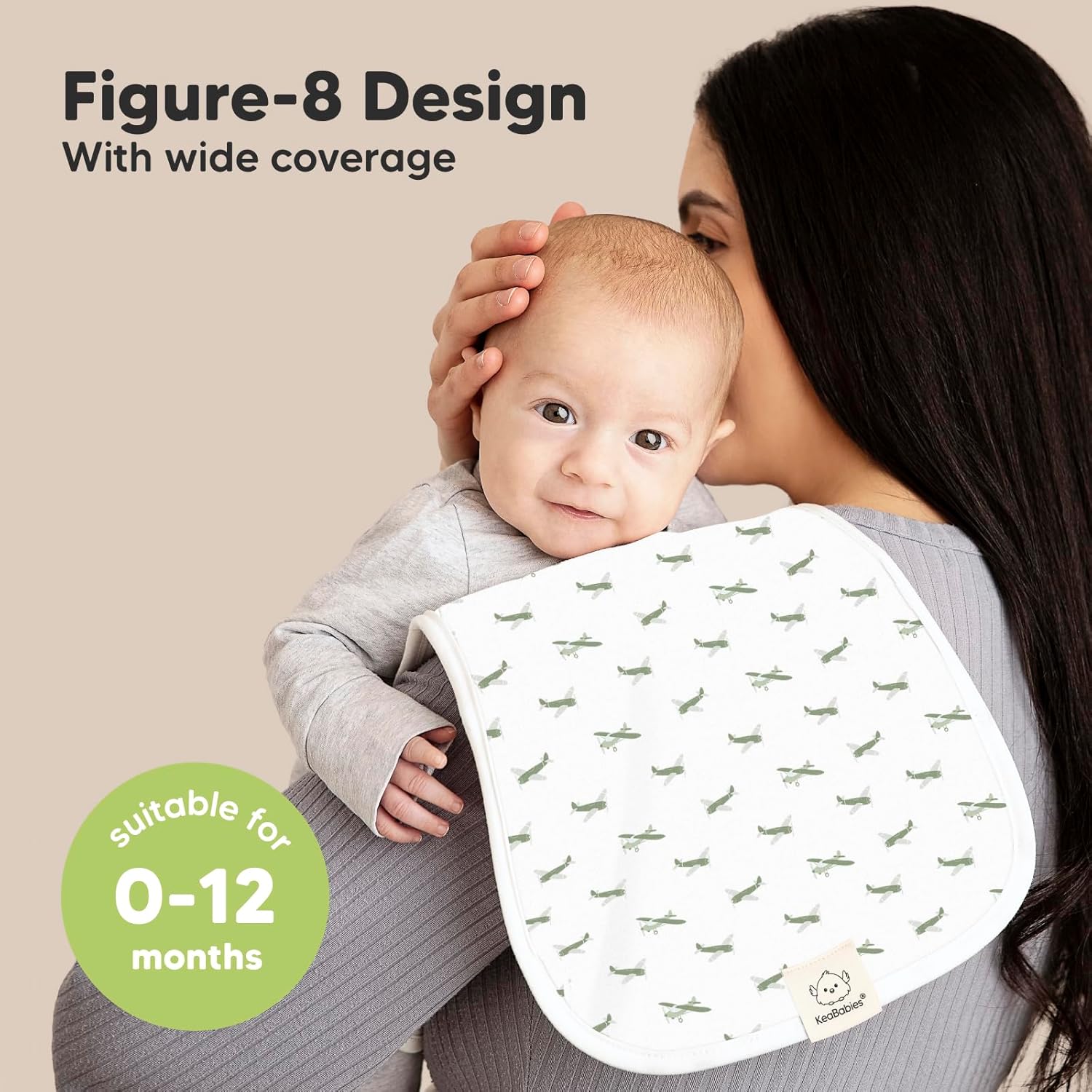 Paños orgánicos para eructos para bebés, niños y niñas, paquete de 5 paños para eructos ultra absorbentes, ropa para eructos, toalla para recién