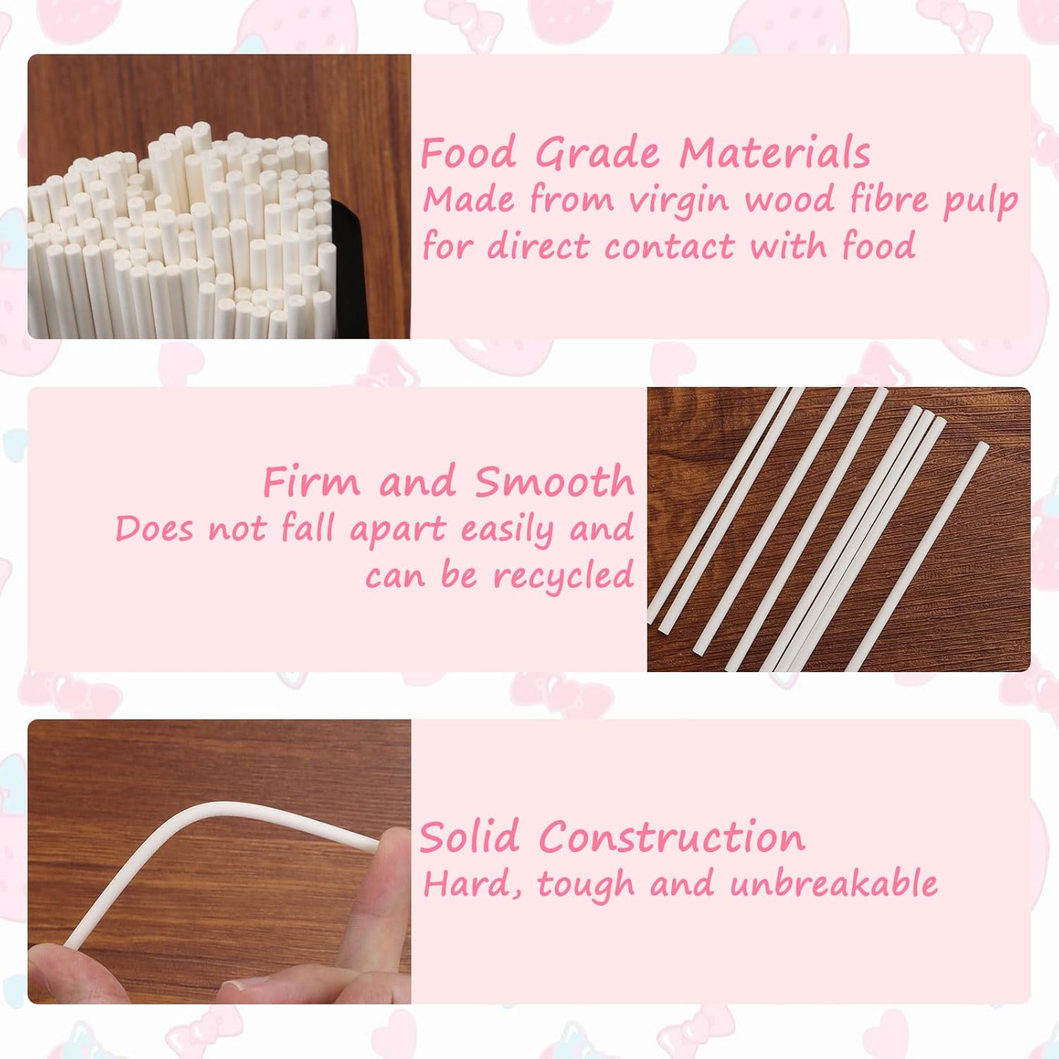 1000 palitos para tartas, palitos de papel blanco de 4 pulgadas, palitos de caramelo para derretir caramelos, chocolate, postres, paletas de pastel,
