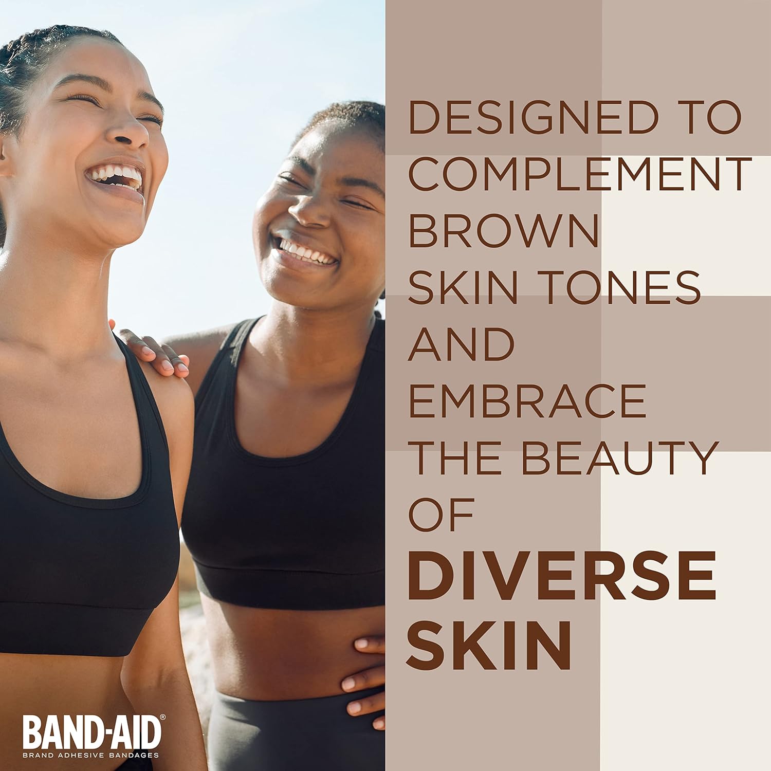 Band-Aid Brand Ourtone – Vendajes adhesivos, protección flexible y cuidado de pequeños cortes y rasguños, almohadilla acolchada para heridas
