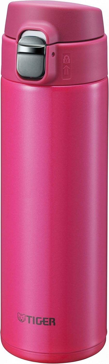 Tiger Botella de agua, 16.9 fl oz (16.2 fl oz), bebida directa, acero inoxidable, mini botella, taza del Sahara, ligera, gravedad de ensueño, rosa