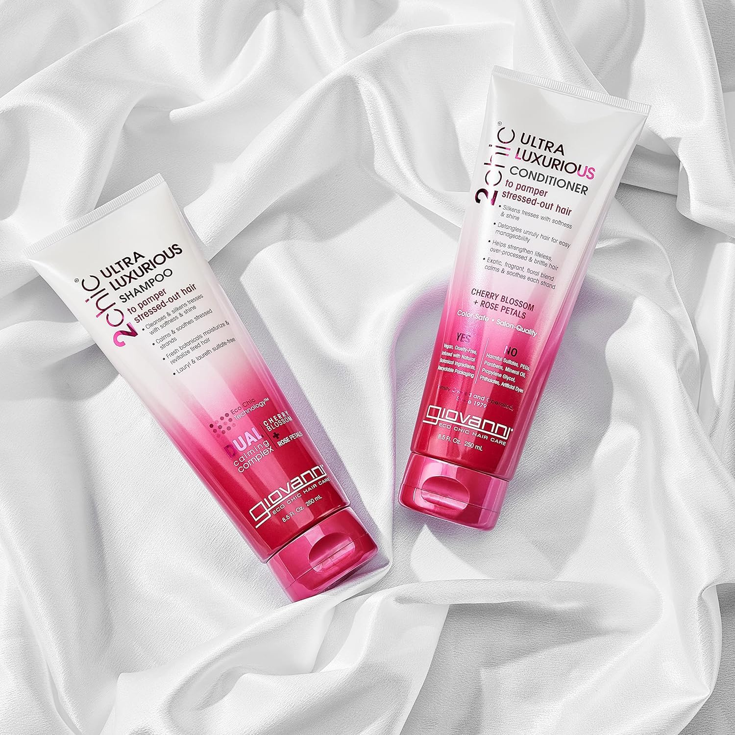 GIOVANNI 2chic Acondicionador ultra lujoso  Calma y suaviza el cabello rizado y ondulado, seduce tresses, ayuda a fortalecer el cabello