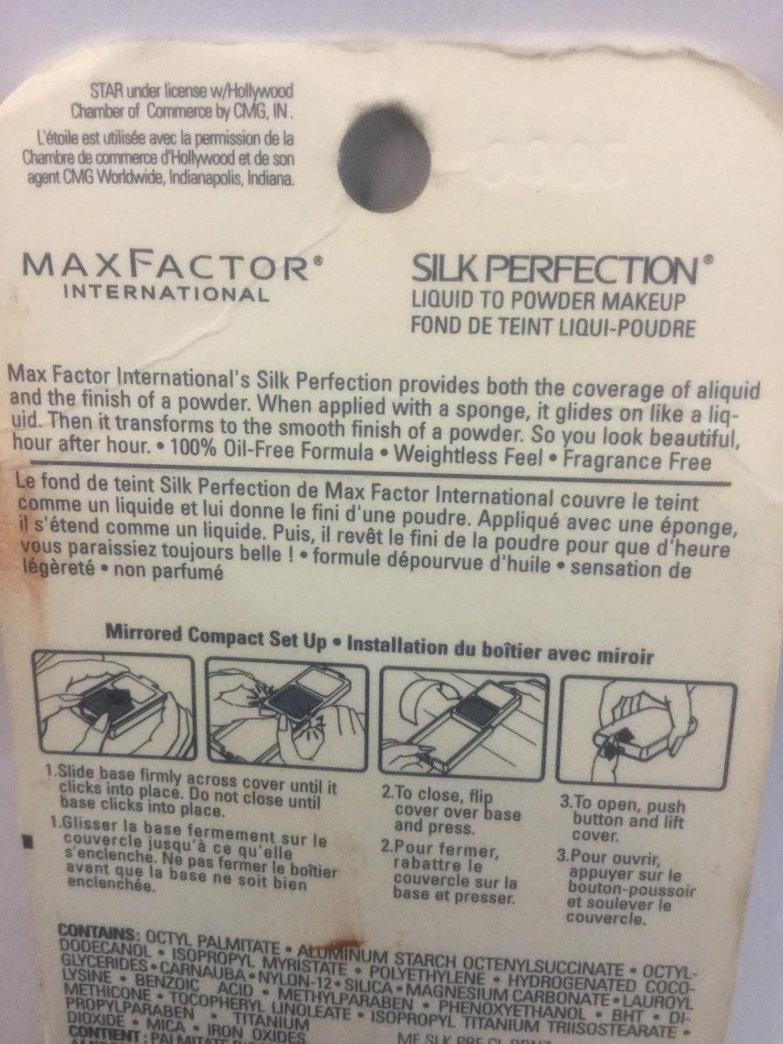 Max Factor Fórmula original de bronce fresco de la base del maquillaje del líquido al polvo de la perfección de seda