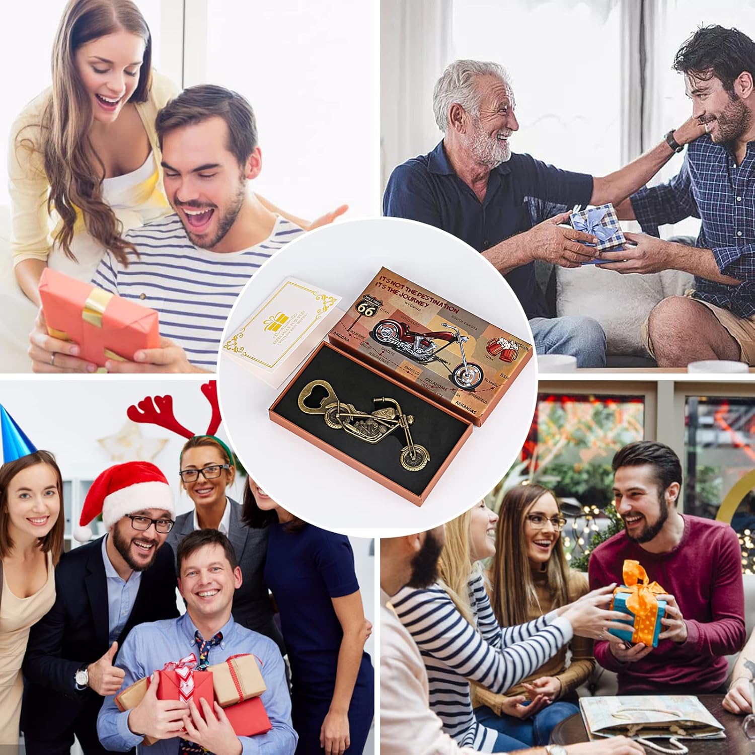 Abrebotellas de cerveza para motocicletas, regalos de cumpleaños y Navidad para hombres, mujeres, marido, novio, regalos de cerveza para hombres,