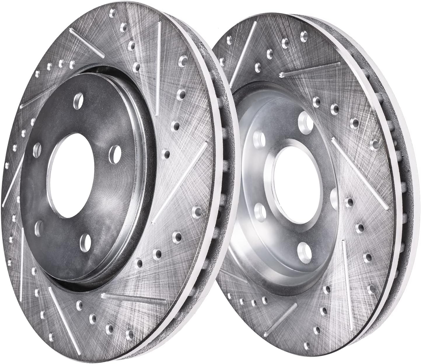 Detroit Axle – Rotores de freno delantero para rotores de freno perforados y ranurados Ford F-150 de 5 Lug 4WD 1997-2004 1998 1999 2000 2001 2002