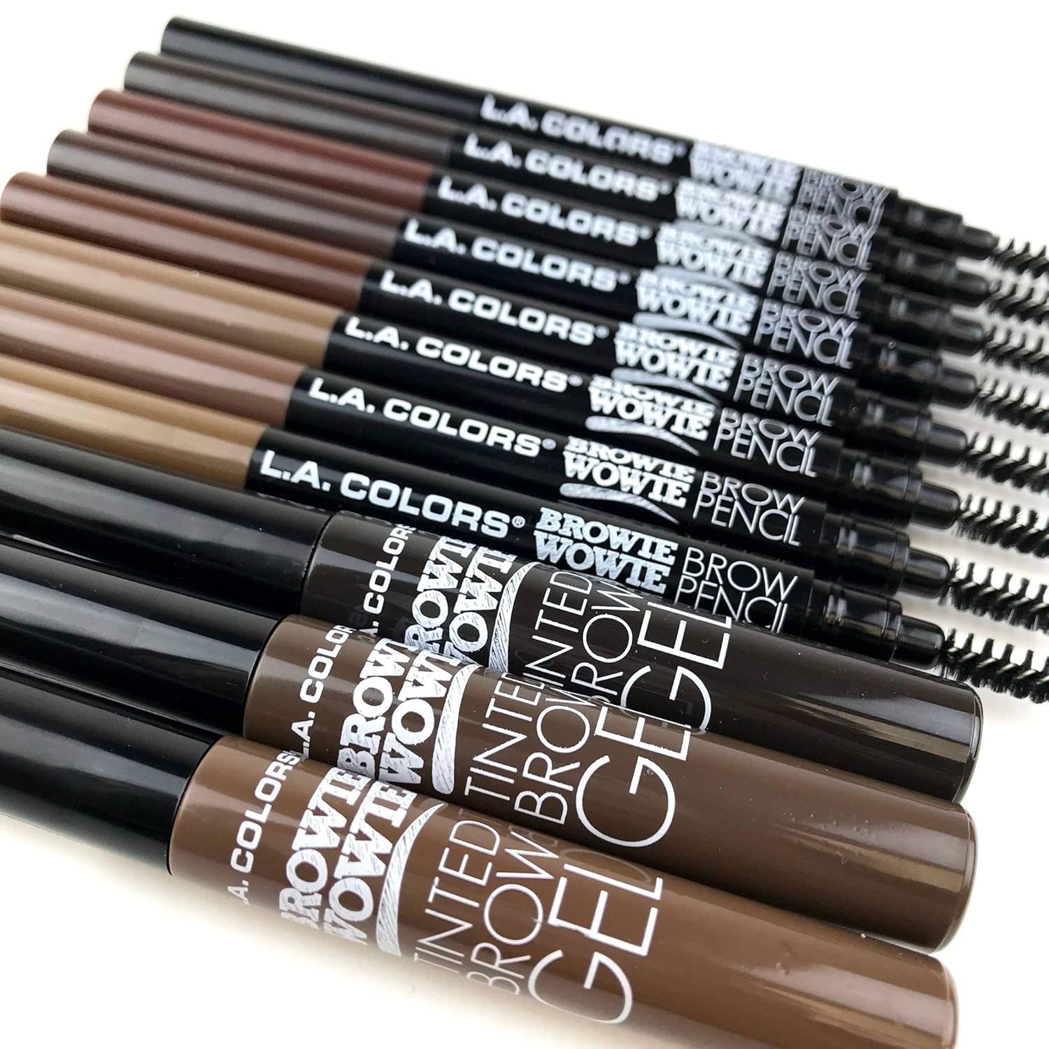 L.A. Colors Gel tintado para cejas, marrón oscuro, 1 unidad, CBG413