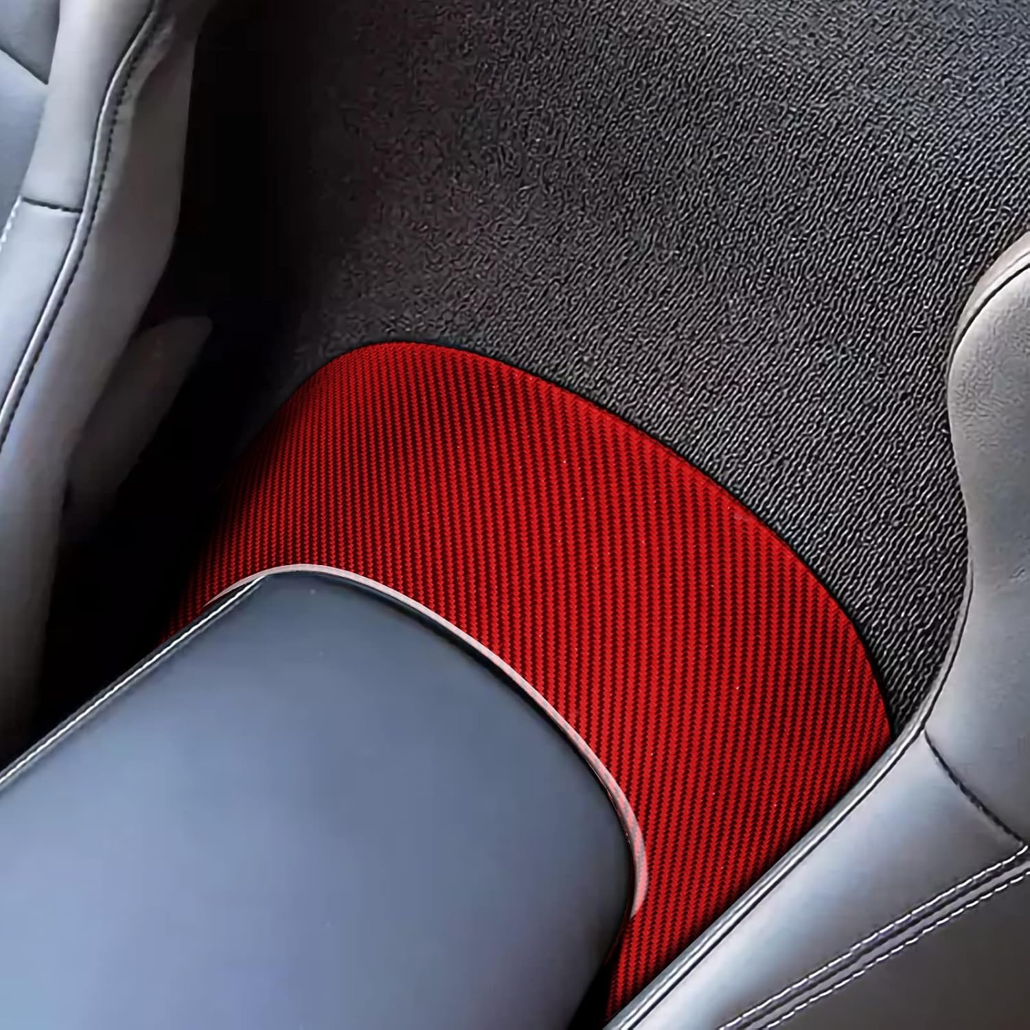 Para Corvette C7 de fibra de carbono interior del coche trasero centro embellecedor adhesivo cubierta para Chevrolet Corvette C7 Z06 C7 Stingray