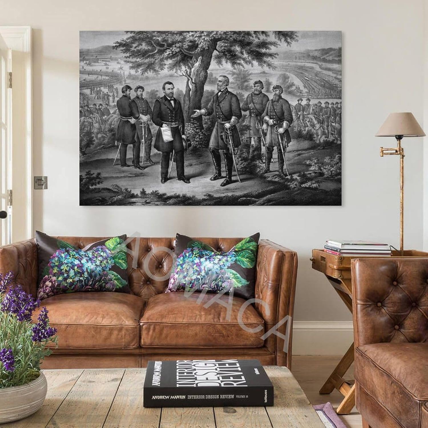 Posterazzi – Póster de Robert E. Lee to General Ulysses S. Grant, pintura en lienzo, póster de arte de pared para dormitorio, sala de estar, 08 x 12