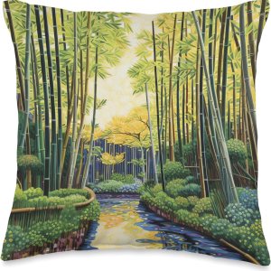 Bamboo Brilliance Unveiled Reveling in Nature’s Rich Colors Throw Pillow, 16×16, Multicolor Bamboo Brilliance Unveiled Reveling in Nature’s Rich Colors Throw Pillow, 16×16, Multicolor