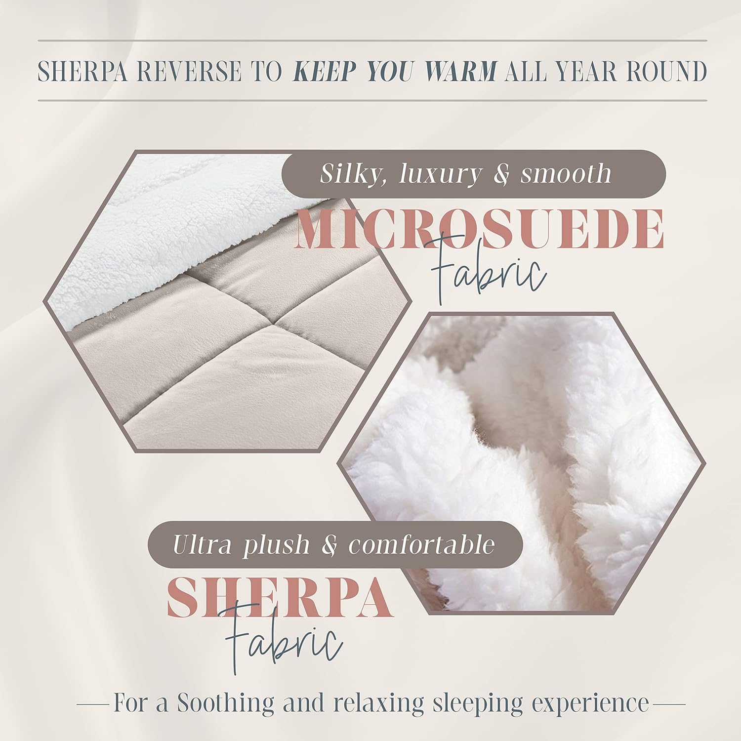 Elegant Comfort Juego de edredón sherpa súper suave de 3 piezas de calidad premium, reversible pesado de plumón alternativo de microgamuza, edredón