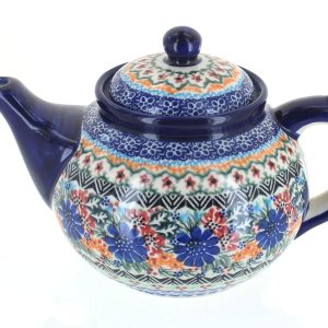 Tetera Ashley de cerámica polaca Blue Rose Tetera Ashley de cerámica polaca Blue Rose