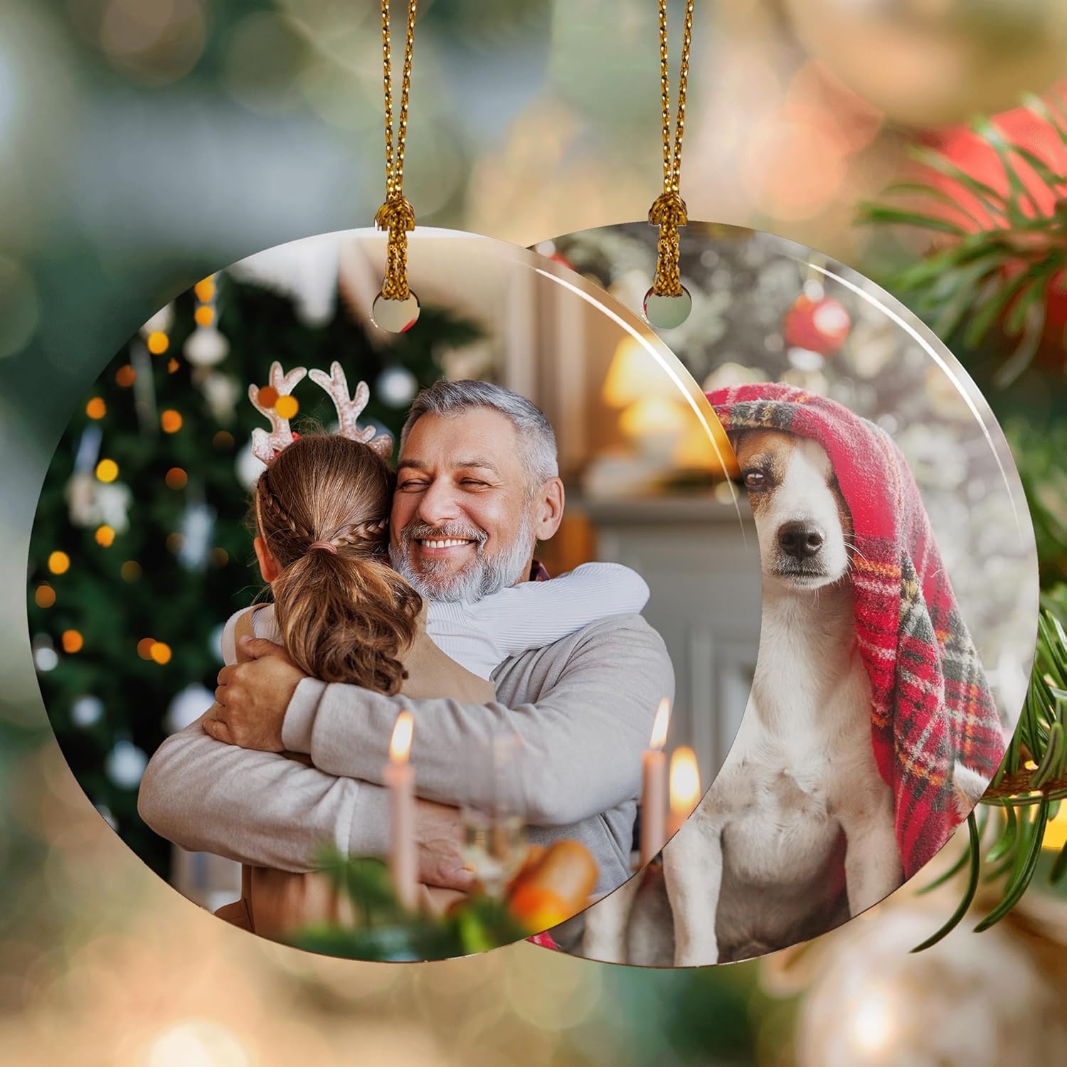 Adornos de Navidad personalizados de cerámica, nuestro primer árbol de Navidad colgante 2023, decoración de regalo para Navidad, regalo