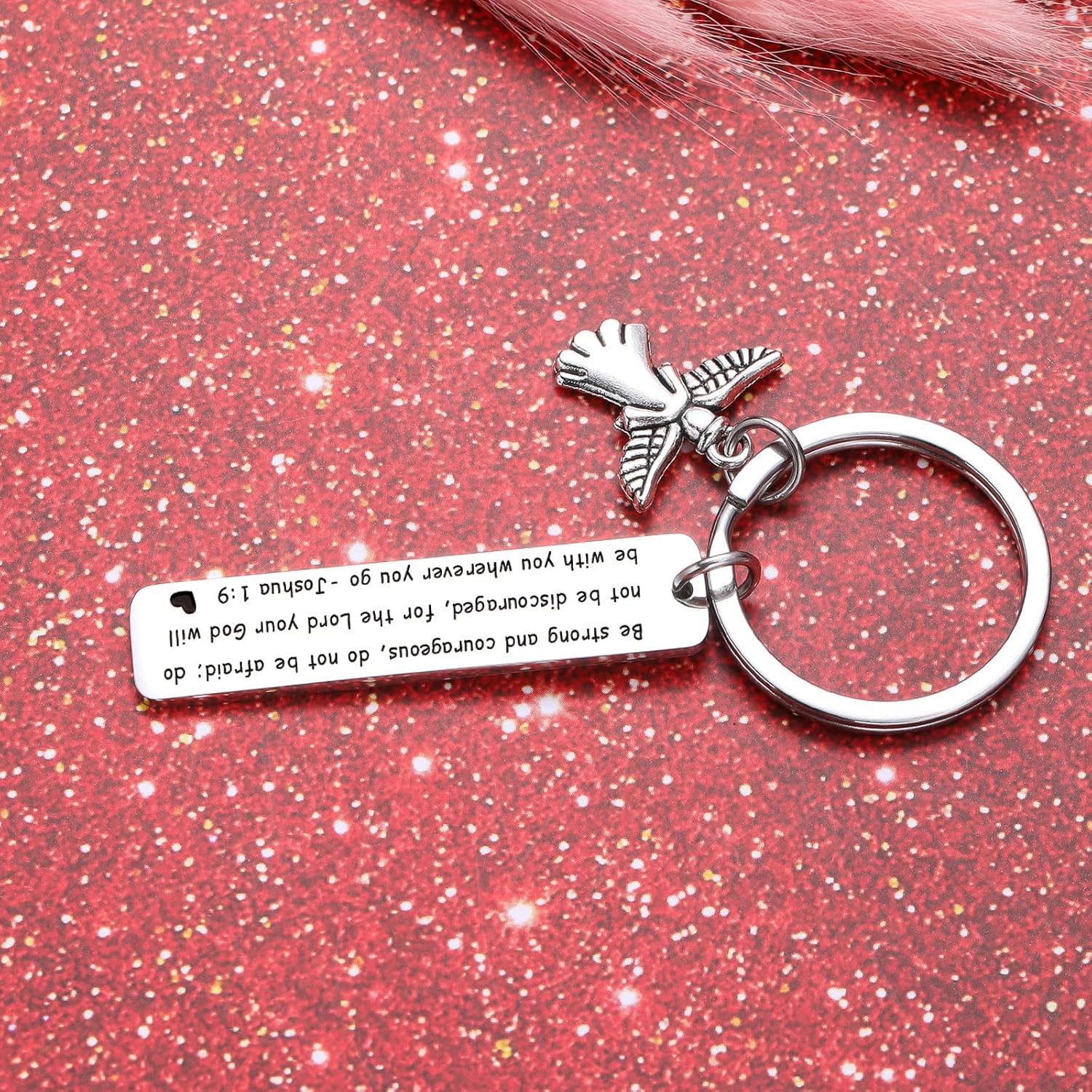 ZQEOU Joshua Llavero de pulsera para mujer, llavero de cumpleaños, regalo de padrino, hermana