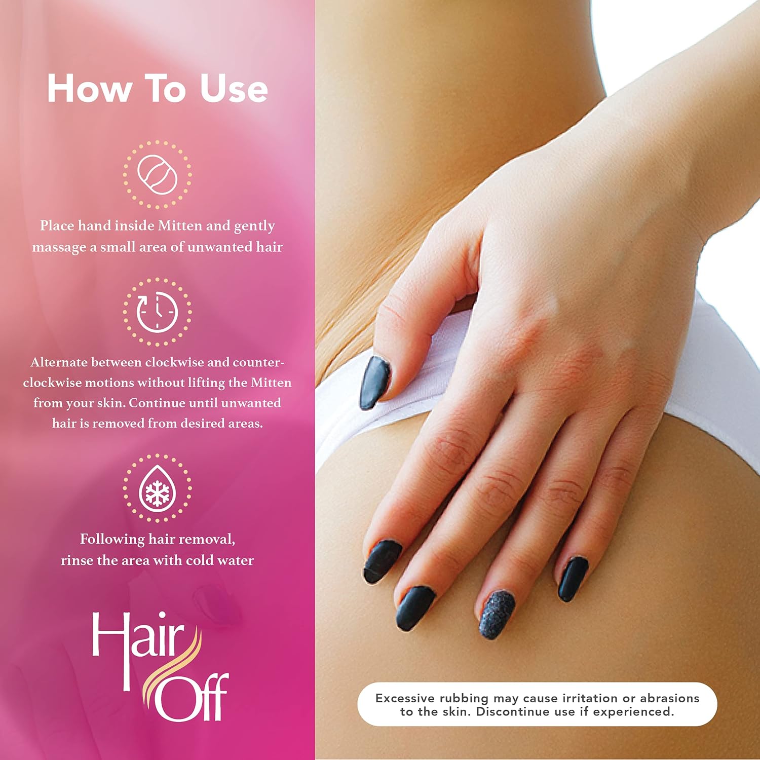 Manoplas removedoras de pelo, totalmente natural, sin dolor y sin productos químicos, depilación de cuerpo completo, retarda y disminuye el nuevo