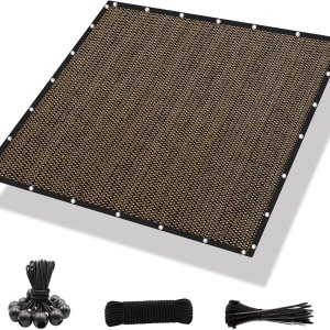 Amagenix 90% paño para sombra solar con ojales, 6 x 10 pies, para pérgola de repuesto, para toldo, pantalla de privacidad para patio al aire libre, Amagenix 90% paño para sombra solar con ojales, 6 x 10 pies, para pérgola de repuesto, para toldo, pantalla de privacidad para patio al aire libre,