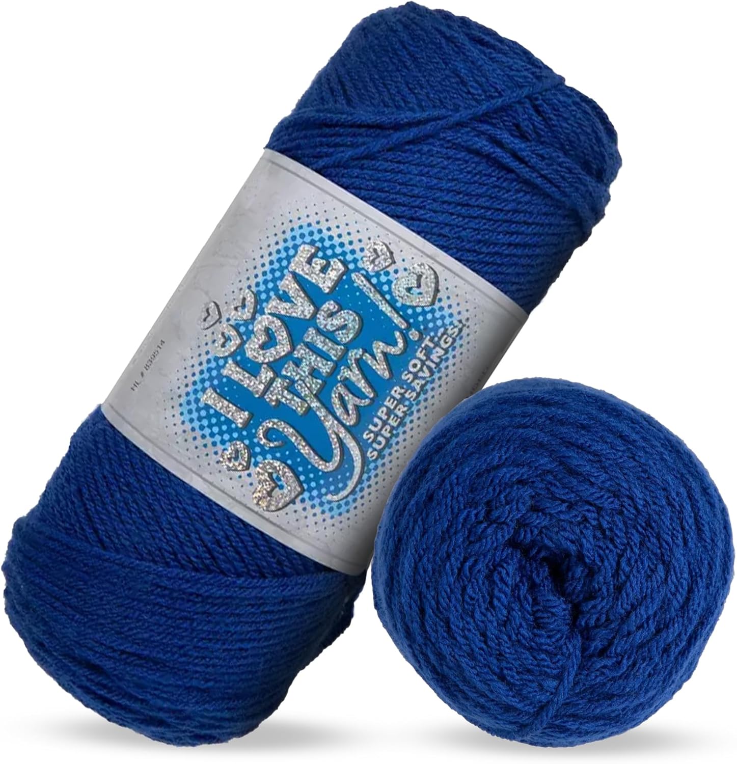 I Love This Yarn 4 – Hilo mediano para ganchillo y tejer, madeja de hilo suave, 355 yardas de hilo acrílico para mantas de ganchillo, sombreros y